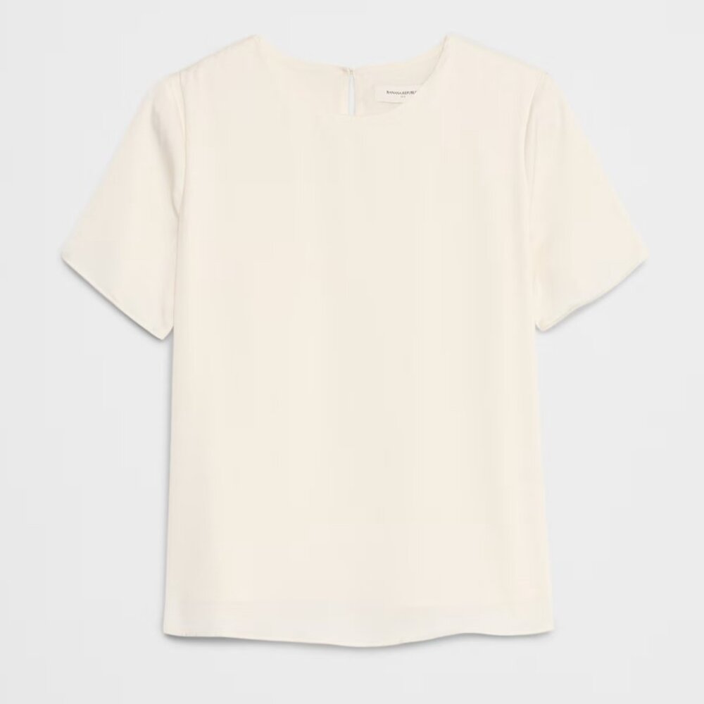 Banana Republic Factory short sleeve blouse t-shirt - Picture 4 of 8